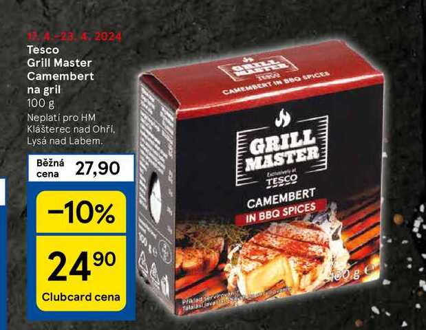 Tesco Grill Master Camembert na gril