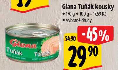 Giana Tuňák kousky, 170 g 