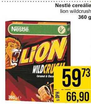 Nestlé cereálie lion wildcrush, 360 g 