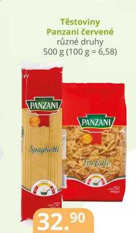 Těstoviny Panzani červené různé druhy 500 g