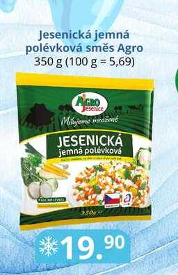 Jesenická jemná polévková směs Agro 350 g