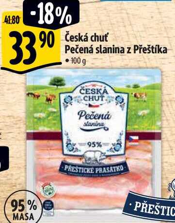 Česká chuť Pečená slanina z Přeštíka, 100 g 