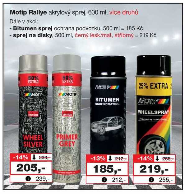 Motip Rallye akrylový sprej, 600 ml, více druhů 
