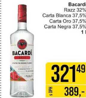 Bacardi Razz 32%, 1 l