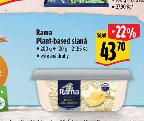   Rama Plant-based slaná 200 g 