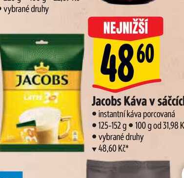   Jacobs Káva v sáčcích •125-152 g 