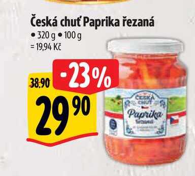 Česká chuť Paprika řezaná 320 g 