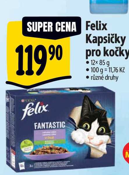  Felix Kapsičky pro kočky 12x 85 g  