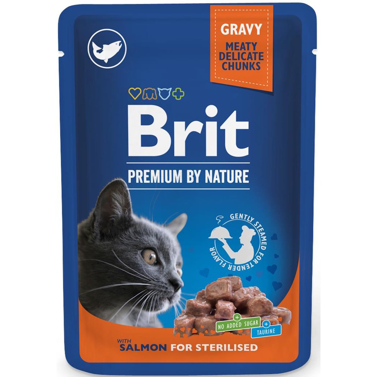 Brit Premium Salmon Sterilized kapsička pro kočky