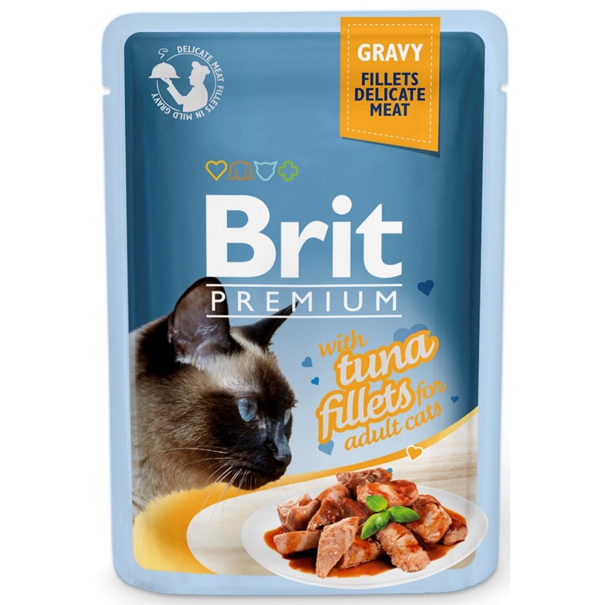 Brit Premium Cat with Tuna fillets gravy kapsička pro kočky