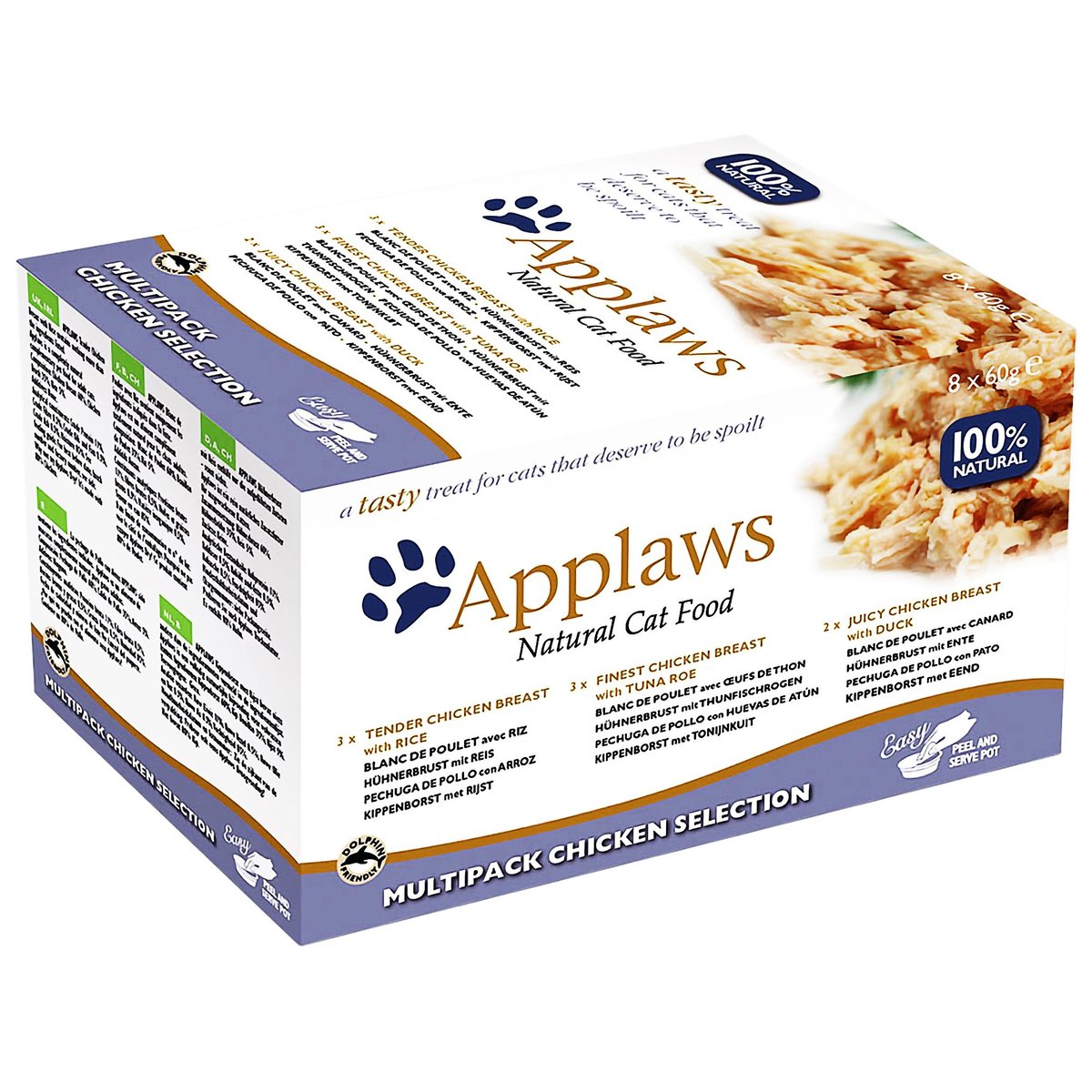 Applaws Cat kuřecí miska pro kočky multipack (8×60 g)
