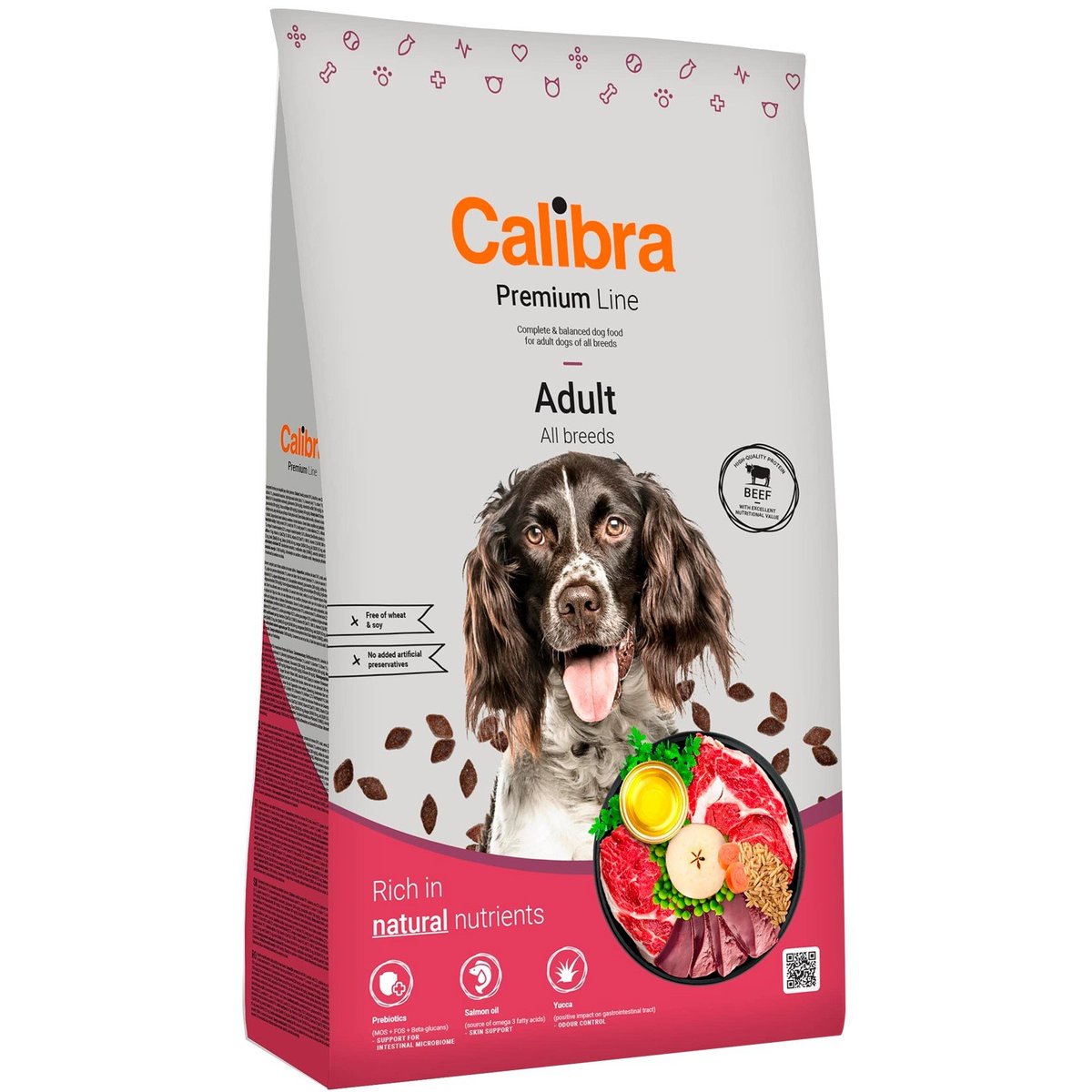 Calibra Premium Line granule pro dospělé psy s hovězím