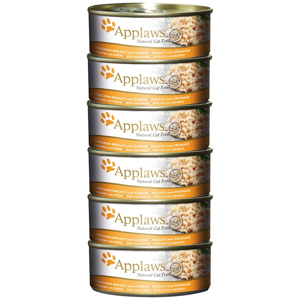 Applaws Cat konzerva kuřecí prsa se sýrem pro kočky (6×156 g)