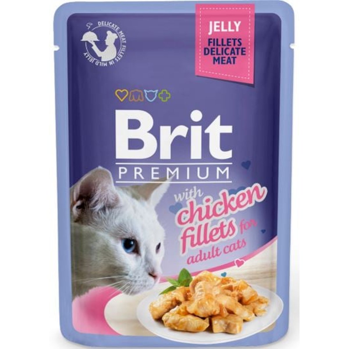 Brit Premium Cat with Chicken fillets kapsička pro kočky