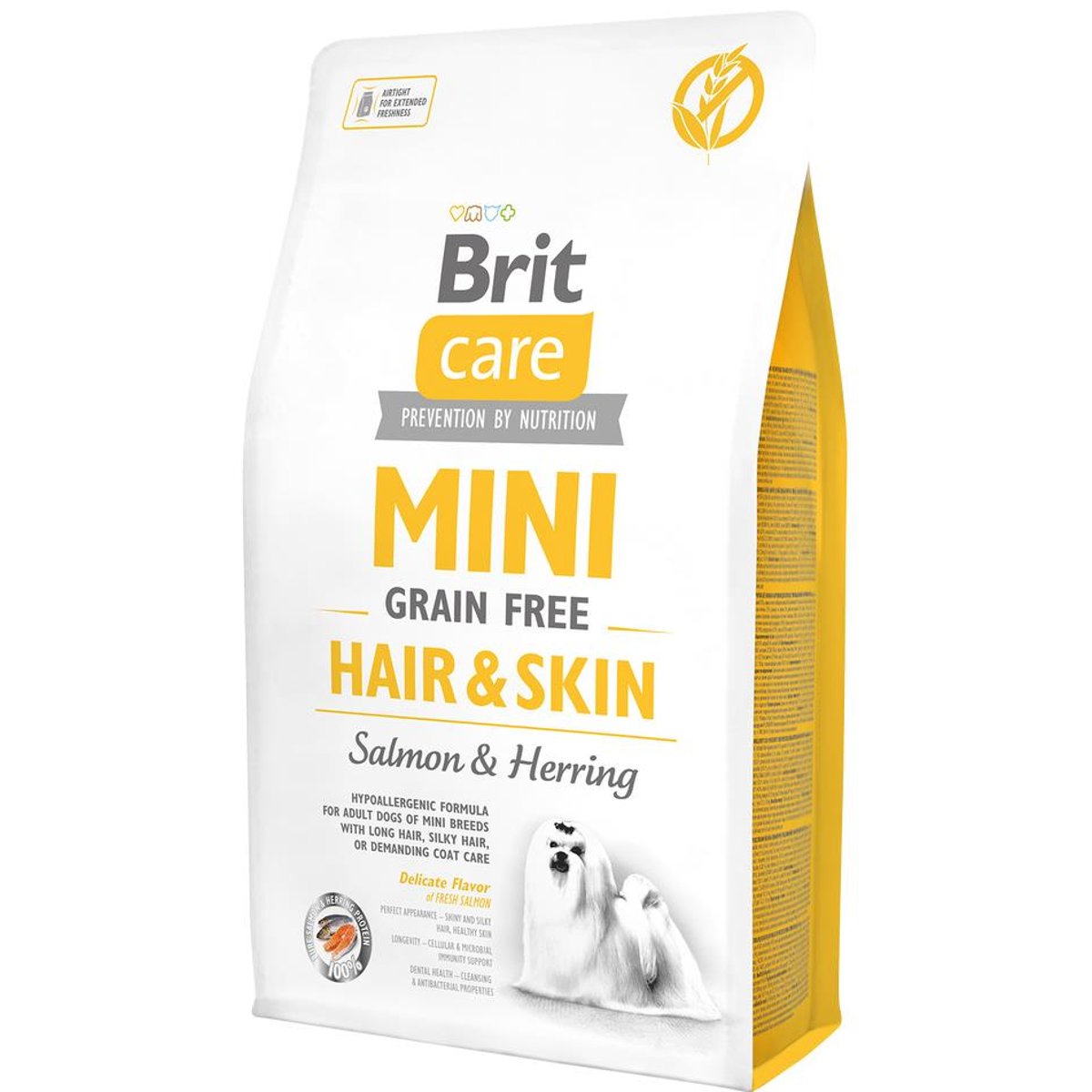 Brit Care Mini Grain-Free Hair & Skin pro psy