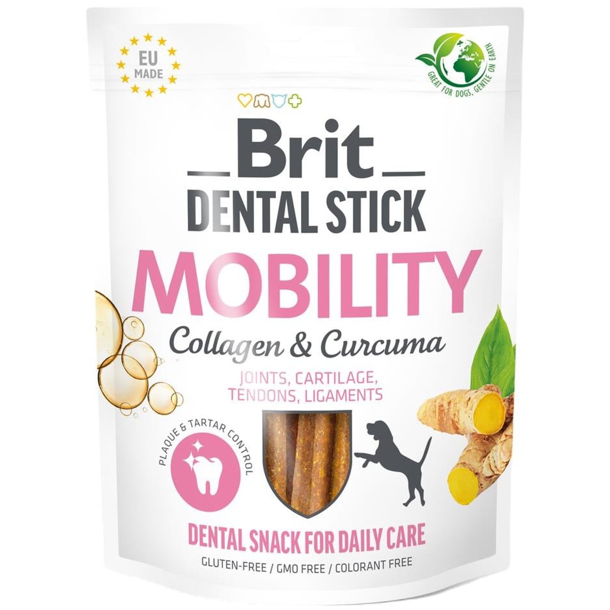 Brit Dental Stick Mobility with Curcuma & Collagen pro psy