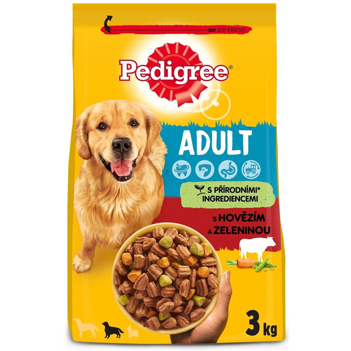 Pedigree Granule pro dospělé psy s hovězím a zeleninou
