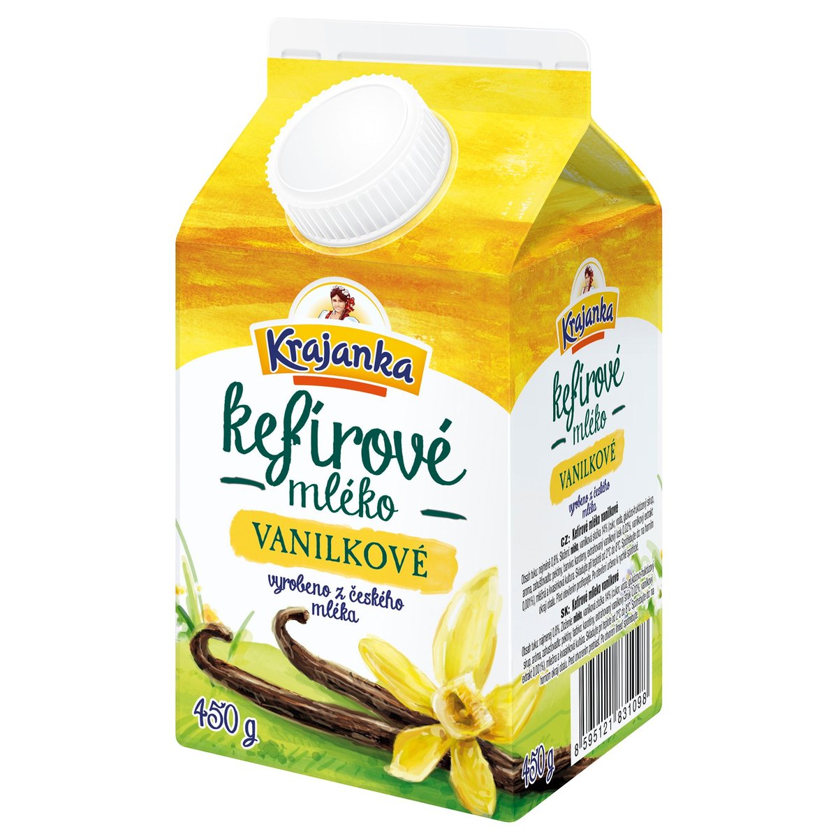 Krajanka Kefírové mléko vanilkové 0,8% v akci