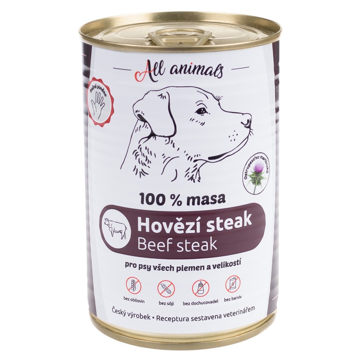 All Animals Hovězí steak konzerva pro psy