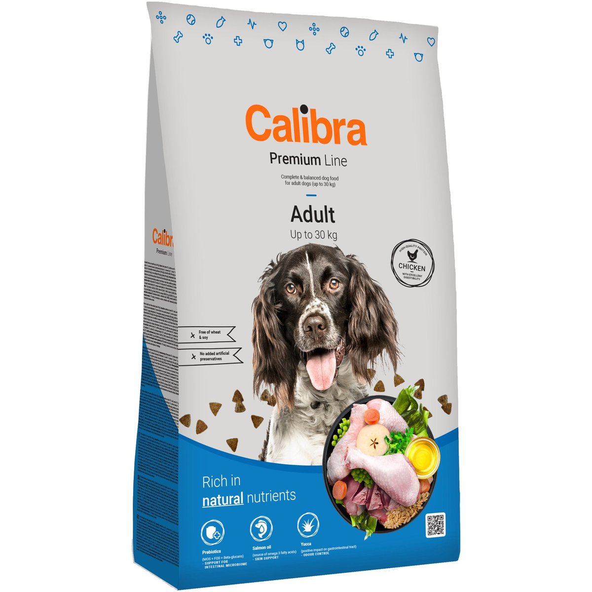Calibra Premium Line granule pro dospělé psy malých a středních plemen s kuřecím