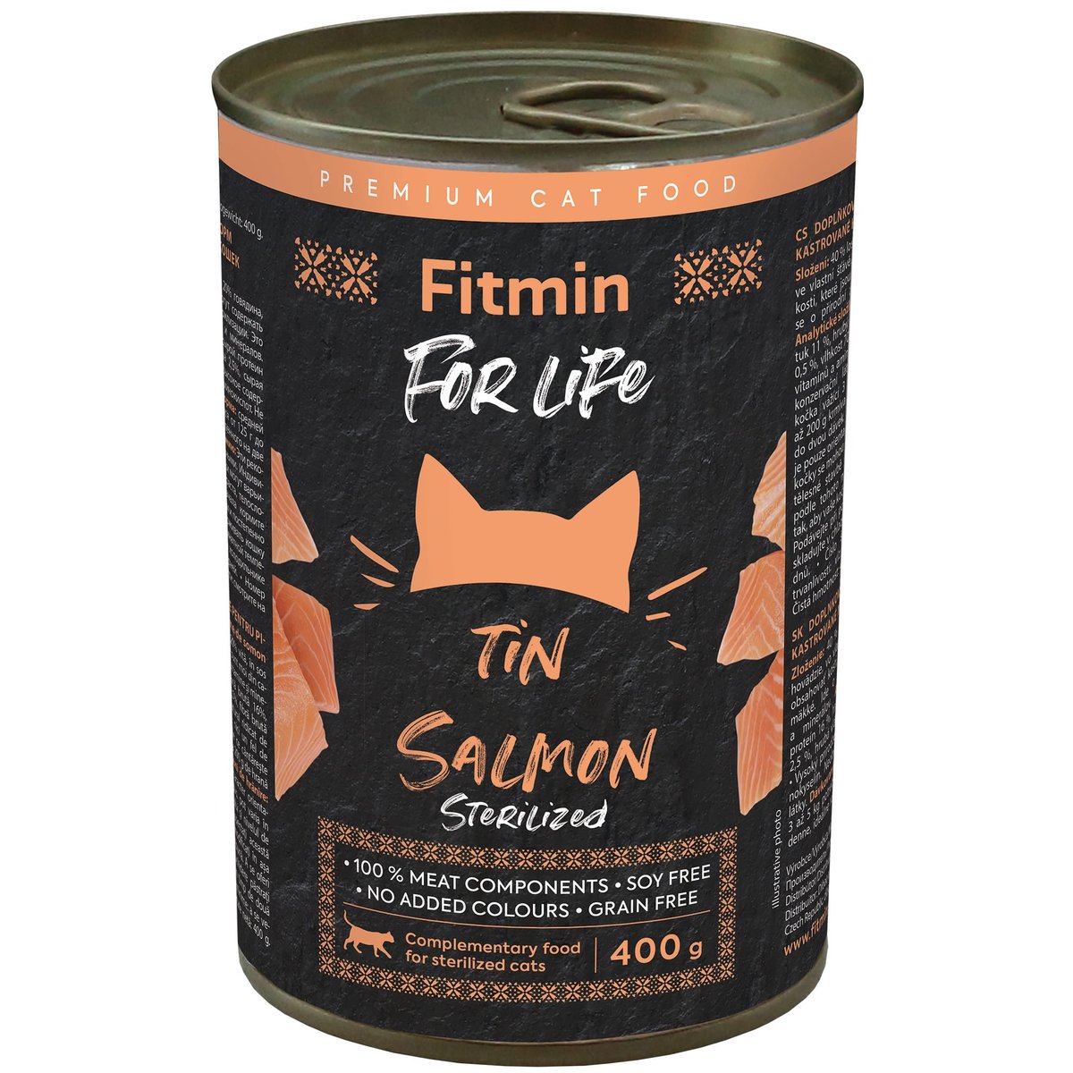 Fitmin For Life konzerva pro kastrované kočky losos