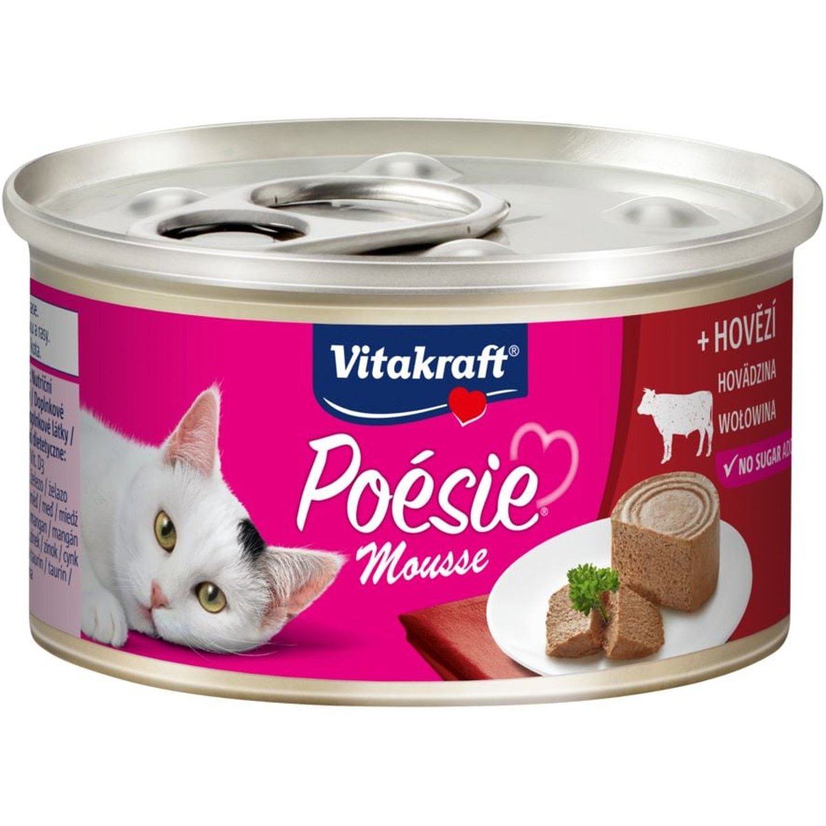 Vitakraft Poésie Mousse Kompletní krmivo pro kočky s hovězím