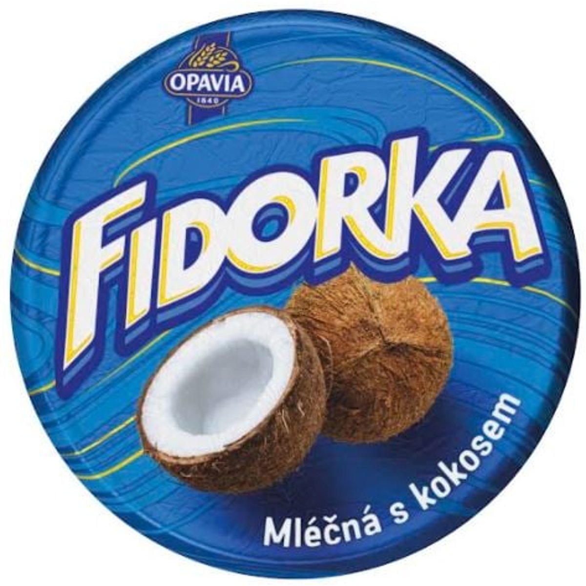 Opavia Fidorka Mléčná s kokosem modrá