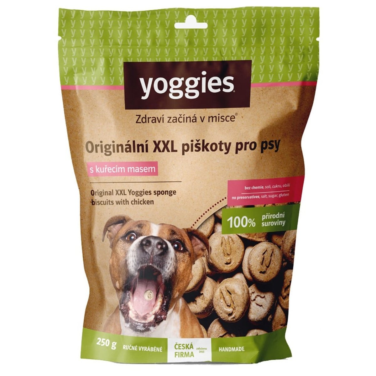 Yoggies Originální XXL piškoty pro psy s kuřecím masem