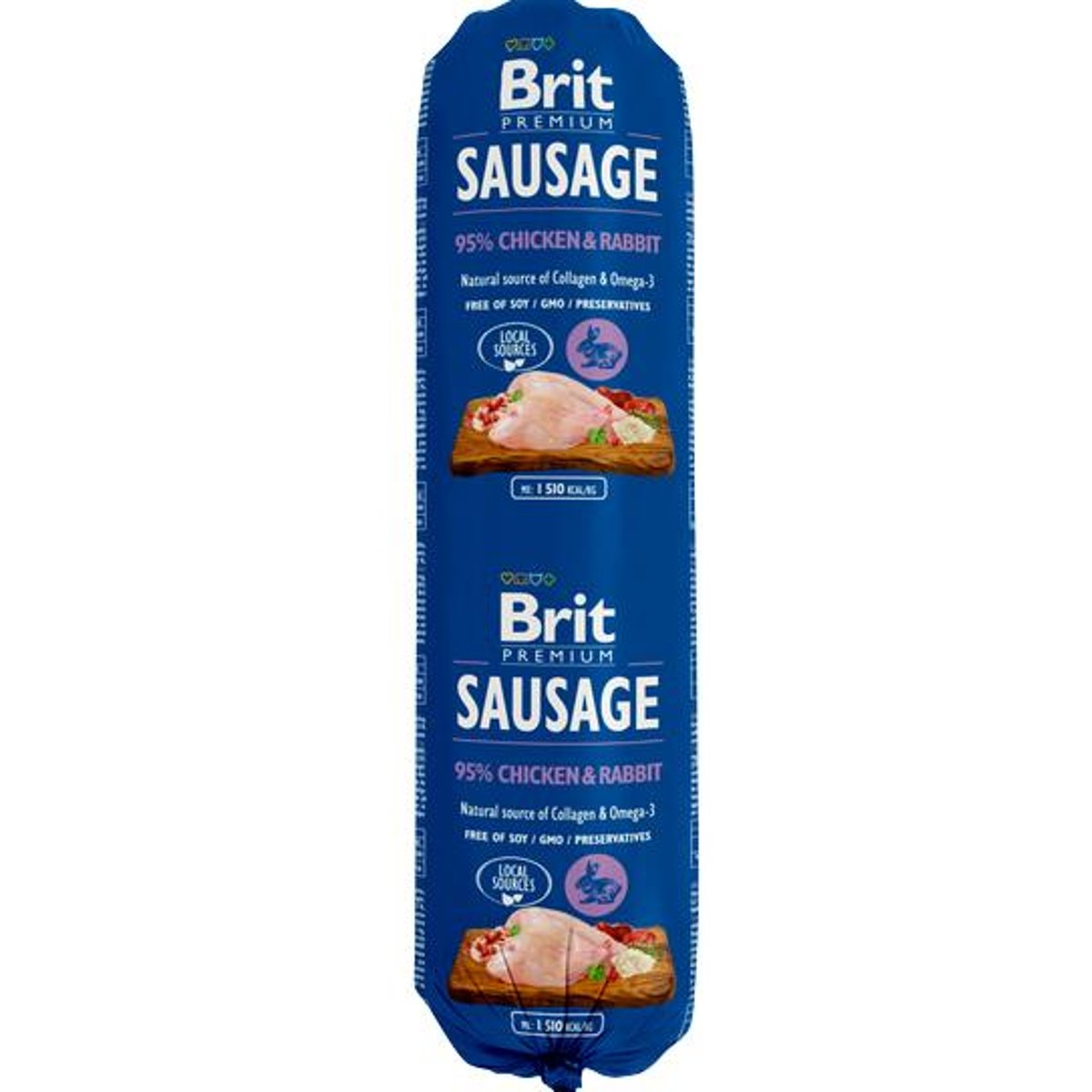 Brit Sausage Chicken & Rabbit salám pro psy