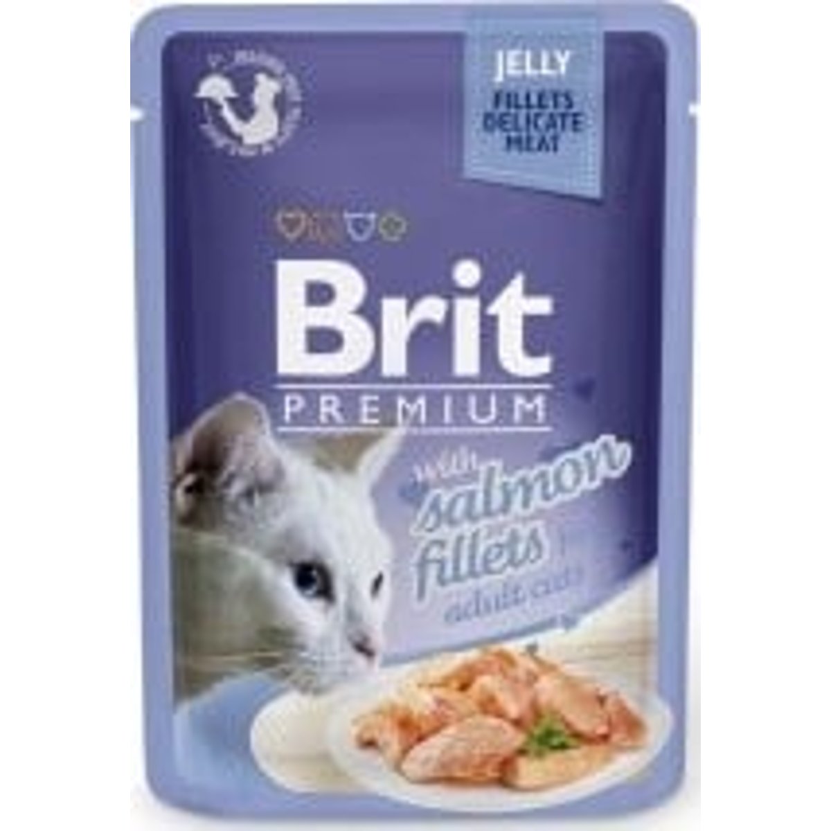 Brit Premium Cat with Salmon fillets kapsička pro kočky