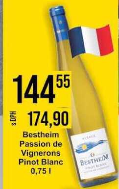 Bestheim Passion de Vignerons Pinot Blanc, 0,75 l