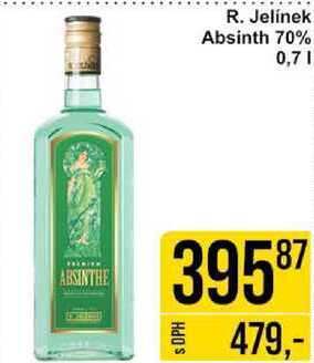 R. Jelínek Absinth 70%, 0,7 l