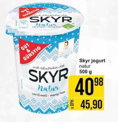 Skyr jogurt natur, 500 g 
