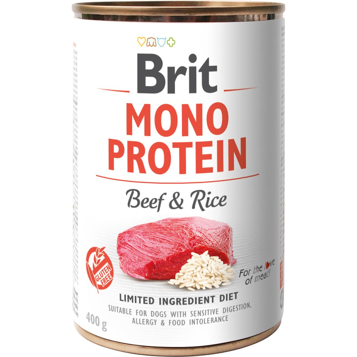 Brit Mono protein Konzerva pro psy – hovězí s rýží