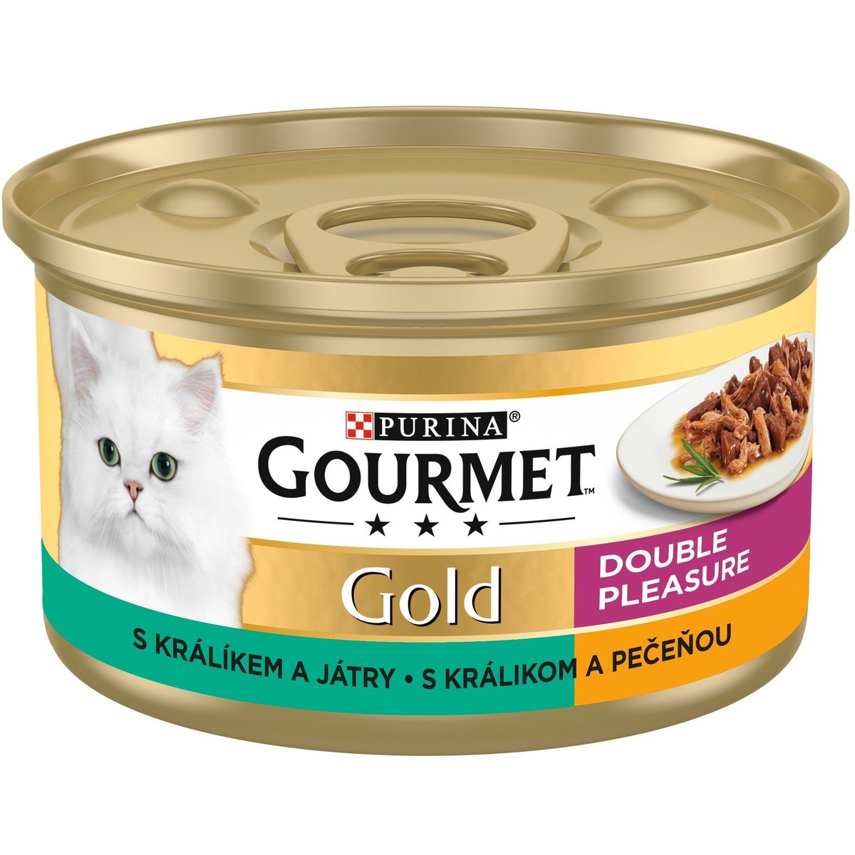 Gourmet Gold Double pleasure s králíkem a játry pro kočky