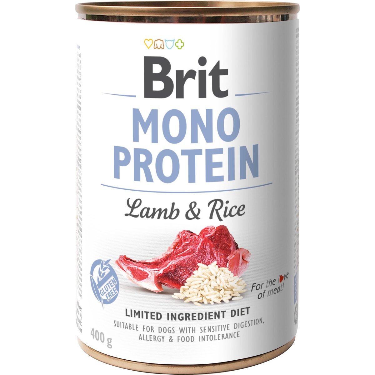 Brit Mono protein Konzerva pro psy – jehněčí s rýží