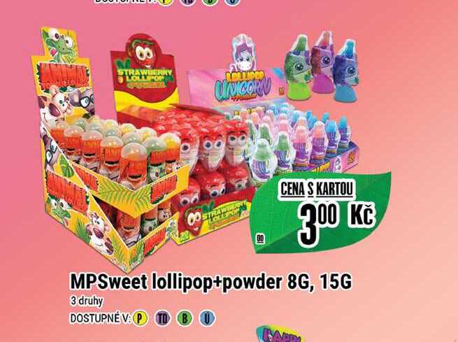 MPSweet lollipop+powder 8G, 15G  