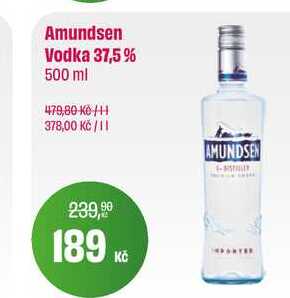Amundsen Vodka 37,5 % 500 ml  v akci