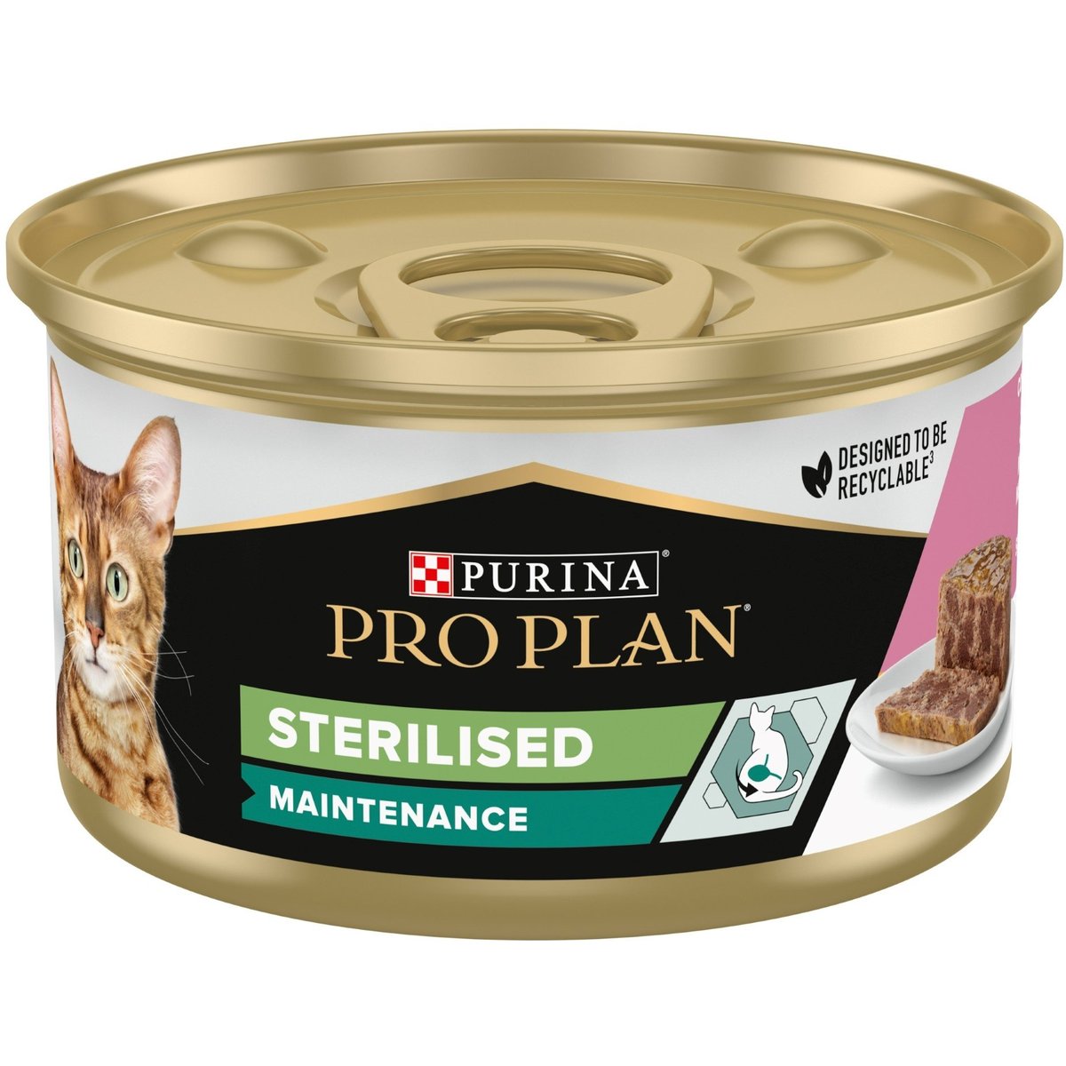 Pro Plan Cat Sterilised tuňák a losos v paštice pro kočky