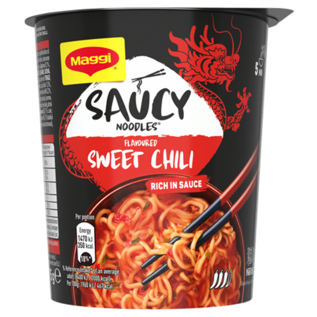 Maggi Saucy Noodles Sweet Chili Flavoured