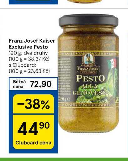 Franz Josef Kaiser Exclusive Pesto