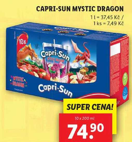 CAPRI-SUN MYSTIC DRAGON, 10x 200 ml