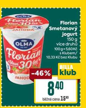Florian Smetanový jogurt 150 g