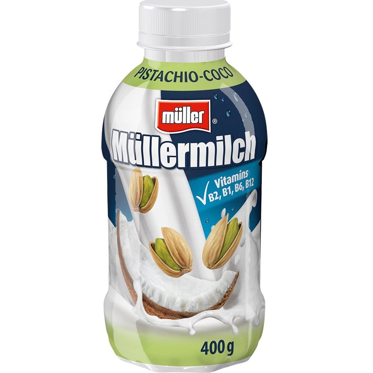 Müllermilch Mléčný nápoj s pistáciovo-kokosovou příchutí