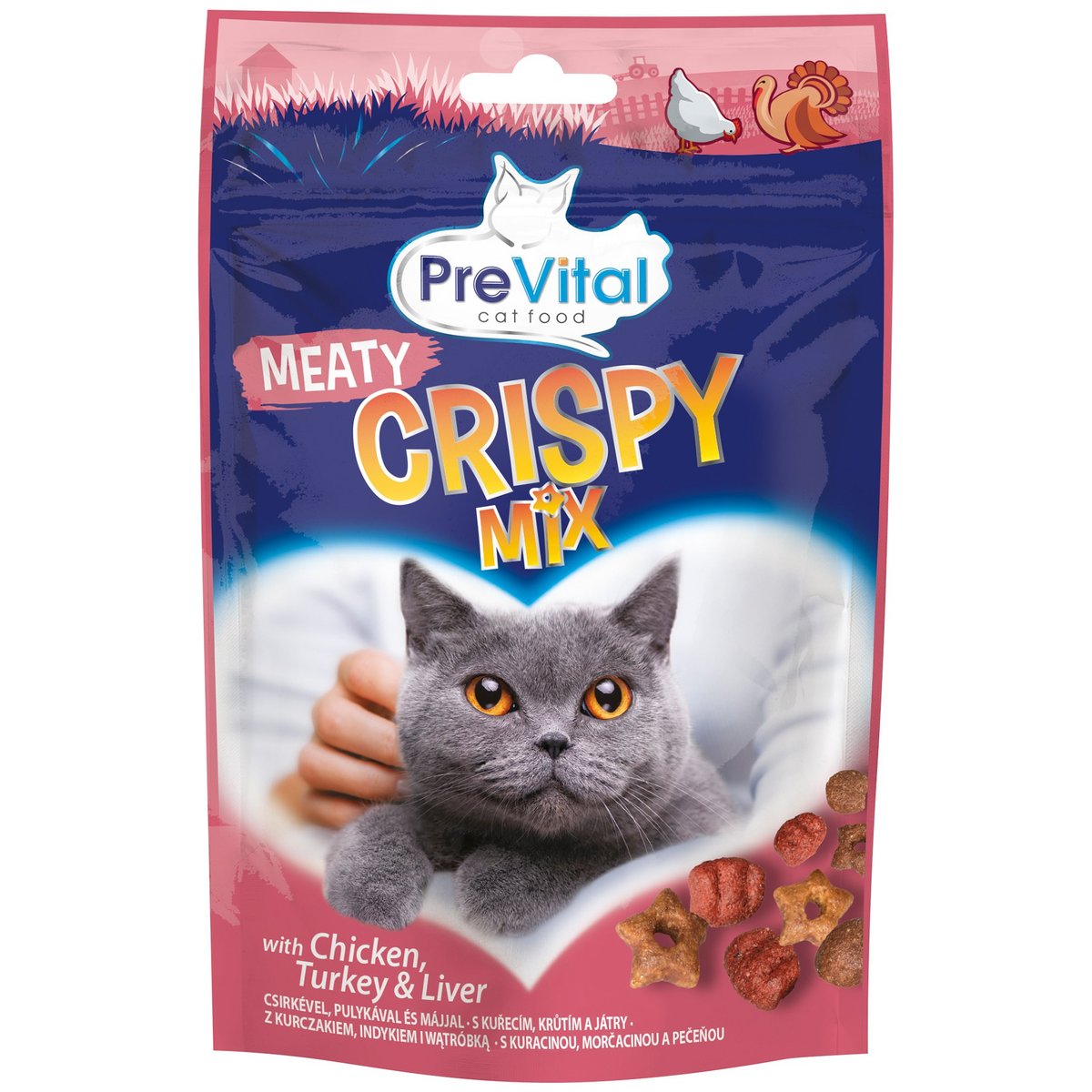 PreVital Snack pro kočky masový mix