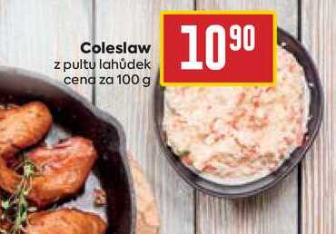 Coleslaw z pultu lahůdek cena za 100 g 
