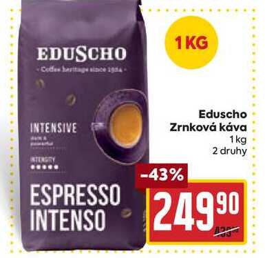 Eduscho Zrnková káva 1 kg  v akci