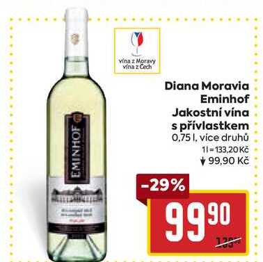 Diana Moravia Eminhof Jakostní vína s přívlastkem 0,75l
