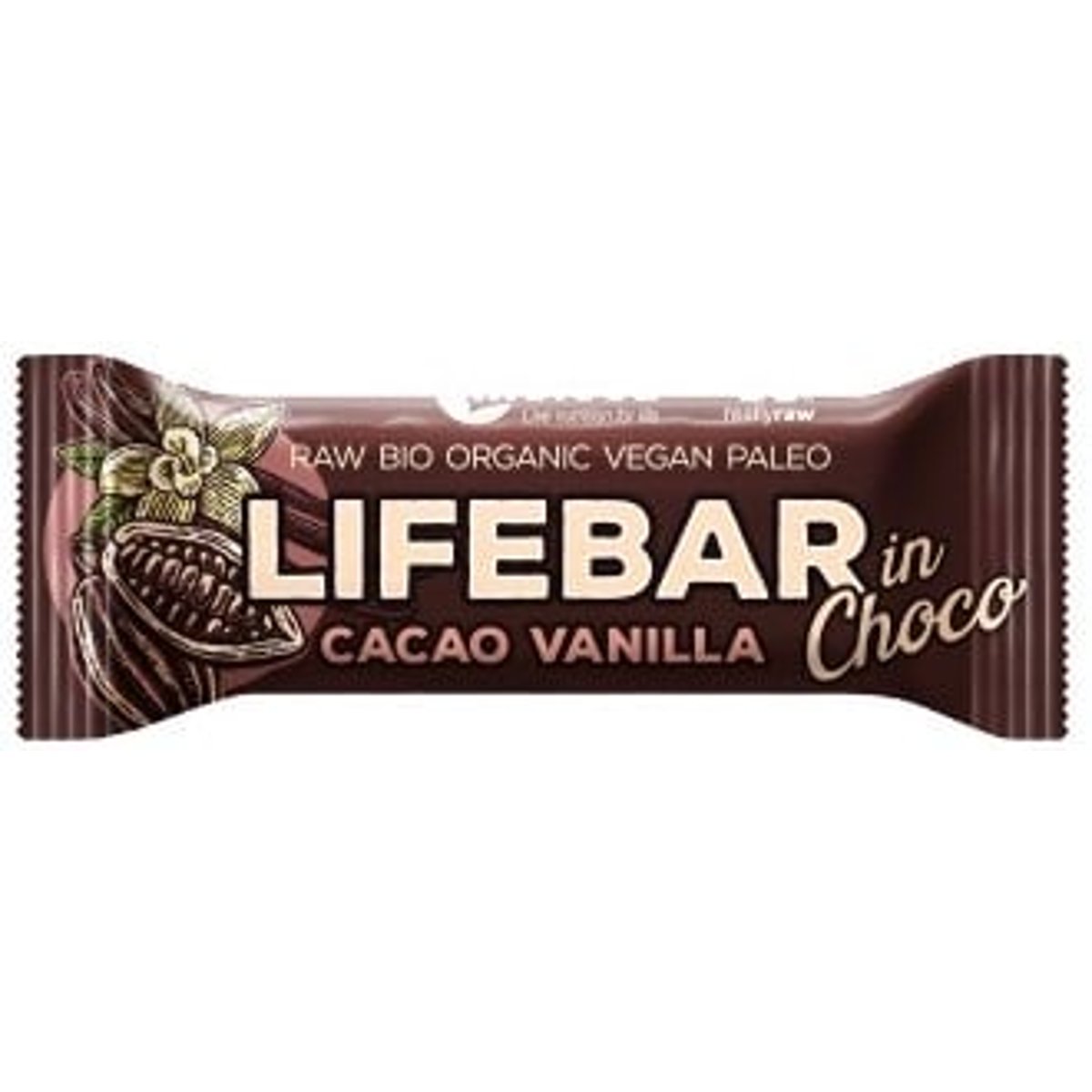 Lifefood Lifebar BIO Tyčinka s kakaovými boby a vanilkou