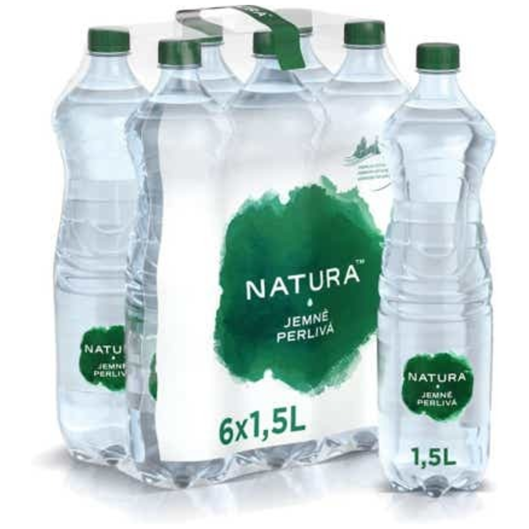 Natura Jemně perlivá pramenitá voda 6x1,5l
